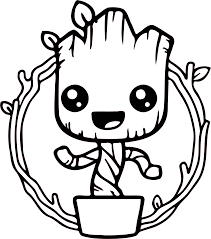 Amazon advertising find, attract, and Dancing Baby Groot Groot Coloring Pages Groot Drawing Baby Groot Drawing