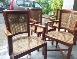 Teak & Cane Dining Chairs; Sublime ...