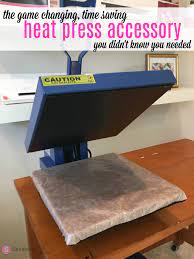 The Heat Press Machine Accessory You Didn T Know You Needed Heat Press Heat Press Machine Tutorials Silhouette Heat Transfer Vinyl