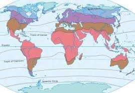 Maps Thermal Climate Zones Diercke International Atlas
