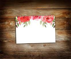 Blank Name Tags Guest Name Tags Avery Adhesive Name Tags Flower Name Tags Fits Avery Flower Names Bridal Shower Decorations Diy Unique Items Products