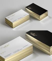 Black And Gold Business Card Background These Cards Were Designed For A High End Luxury Hotel And They Convey A Sense Of Ca Gold Edge Business Card Elegant Business Cards Design Luxury Business Cards