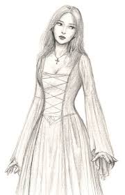 Medieval Maid By Dashinvaine On Deviantart Dress Drawing Medieval Princess Medieval Girl