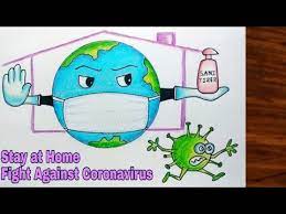 A detailed country map shows the extent of the coronavirus outbreak, with tables of the number of cases by state and district. Coronavirus Awareness Poster Drawing Stay At Home Fight Against Novel Coronavirus Covid 19 Youtube