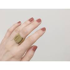 渋い柿色や おしゃれにいうと テラコッタ レンガ色 この色のリップ欲しい nailholic nailholic kose nail nailstagram ネイル セルフネイル ワンカラーネイル ジェルネイルもマツエクもやめたよ 一人 ワンカラーネイル ネイル ネイル セルフ