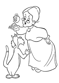 Tweety depicts a yellow canary who lives in a cage and a pet of granny.(short or tweety bird tweety pie) is a very popular character like taz.time outside the cage, tweety had to deal with sylvester. Tweety Bird And Silvester Cat Coloring Pages For Kids Printable Free Bird Coloring Pages Cartoon Coloring Pages Cat Coloring Page