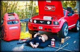 Baby Picture Mustang Family Racing Baby Baby Pictures Baby Boy Photography