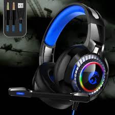 Gaming Headset with Mic for Xbox One PS4 PS5 PC Nintendo Switch Tablet  Smartphone, Headphones Stereo Over Ear Bass 3.5mm Microphone Noise  Canceling 7 LED Light Soft Memory Earmuffs - Walmart.com
