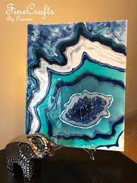 The image inspires to think rationally and. Sold Teal Blue Geode Painting Resin Geode On Canvas Wall Art Abstract Painting Blue Resin Painting Wall Art In 2021 Resin Wall Art Etsy Wall Art Resin Art Painting