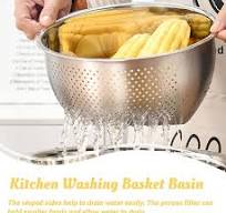 Amazon.com: Rice Washer Strainer Bowl, Stainless Steel Rice ...
