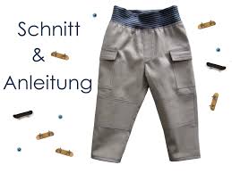 Anleitung und kostenloses schnittmuster zum ausdrucken: Schnitt Anleitung Kinder Cargohose Cargopants Gr 62 128 Lunicum