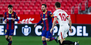 They are two different games vs sevilla. Video Resumen Y Goles Del Sevilla Vs Barcelona Copa Del Rey