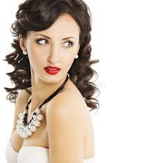 Portrait of Brunette Girl with Lemon and Vanilla Ice Cream in Summer Stock  Image