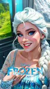 I just had to do this trend ❄️ How do you think it turned out? #frozen...