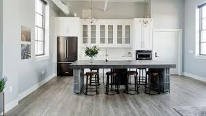flooring in kitchens and bathrooms; how