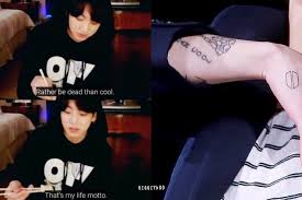 If it really stood for all the members' names, he could have put the j literally anywhere else. Bts Jungkook S 10 Tattoos And The Meanings Behind Them