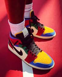 A black and red colorway violated the league's uniform policy, earning a stern letter from league officials and generating a $5,000 fine 2018white / storm blue — varsity red — black. Blue The Grea X Air Jordan 1 Mid Fearless Cu2805 100 Red Blue Beige Hype Shoes Jordan Shoes Girls Nike Air Shoes