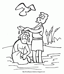 Mindfulness christian cross coloring page. Baptism Of Christ Coloring Page Coloring Library