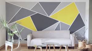 Diseños de dibujos en paredes. Como Pintar Paredes Con Figuras Geometricas Reformea