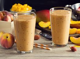 Milk Shake A La Peche Recette Recette Milk Shake Milk Shakes Smoothie Proteine