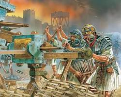 Image of ancient Roman technology Julius Caesar era