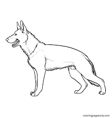 Printable german shepherd coloring sheet. German Shepherd Free Download Coloring Pages German Shepherd Coloring Pages Coloring Pages For Kids And Adults