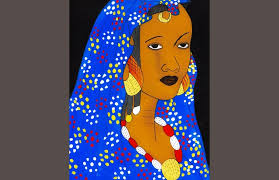 Keita, artiste autodidacte de sous verre