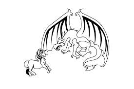 Download Dragon And Unicorn Svg Cut File By Creative Fabrica Crafts Creative Fabrica PSD Mockup Templates