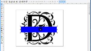 Download Inkscape 0 91 Split Letter Monogram Svg For Cutting Machines Youtube