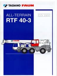 All Terrain Cranes Tadano Faun Specifications Cranemarket