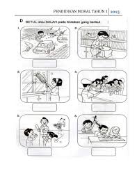Jika kamu hendak menukar jawapan, padamkan jawapan kamu. Pendidikan Moral Tahun 1 2015 D F Morals English Worksheets For Kids Science Games