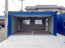 Electric Shutter Garage 20 Ft Container 2 Connection Container Shop Shipping Container Container House