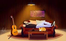 Wallpaper Lofi Digital Art Chill Out Wallpaper Night Art Lo Fi Wallpaper