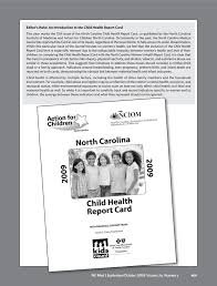 Many banks offer a debit card account that can be used for direct deposit of child support. 2009 North Carolina Child Health Report Card Action For Children North Carolina And The North Carolina Institute Of Medicine North Carolina Medical Journal