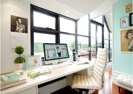 757 front desk office premium video footage. Desk In Front Of Window Contemporary Den Library Office Megan Hess