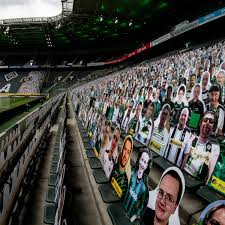 Mönchengladbach beim 4:0 gegen frankfurt überzeugte gladbach in allen mannschaftsteilen. Bundesliga Fan Cutouts Fill Stands As Gladbach Hosts Leverkusen Sports Illustrated