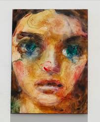 The bold marks and vibrant colour pallet, create an undeniable allure to Luis  Morris's pastel figures. (One of two) Available now within exhibition 'Best  of British V'