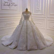 Dieses kleid rettete dem bräutigam das leben. Amanda Design Brautkleider Hochzeitskleid Long Sleeve Lace Applique Pearls Turkey Wedding Dress Buy At The Price Of 695 00 In Aliexpress Com Imall Com