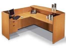 Utilize those small corner spaces with a rotunda wedge end table. Offices To Go L Shaped Reception Desk With Customer Counter Top