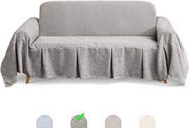 Du kannst mit diesen sitzbezügen deinen bestehende sitzgarnitur einen neuen look verpassen oder du schonst damit die sitzbezüge deiner sofas und sessel. Amazon De Taococo Sofadecke Sofauberwurf Sofabezug Bedspread Plaid Picknickdecke Grau 3 Sitzer 320 X 210 Cm
