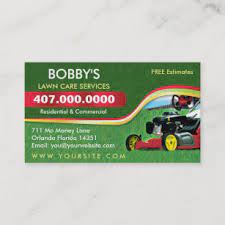 Fast lawn mowing business card. Lawn Care Business Cards Zazzle