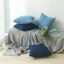 Brand New Jeans Demin Blue Cotton Cushion Covers Farmhouse Pillows Jacquard  Grinding White Sofa Throw Pillow Cases Home Decor - AliExpress