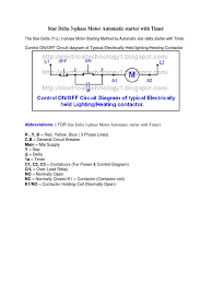 Dalam rangkaian daya star delta manual maupun automatis itu sama jadi komponen kontaktor untuk star delta dengan motor 10a. Star Delta 3 Phase Motor Automatic Starter Switch Electrical Components