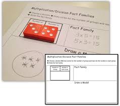 Dominoes Multiplication Division Fact Families Math