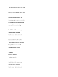 Pilih satu link dari 15 daftar dibawah untuk video klip mp4 di metro musik. Chord Lagu Wanita Terakhir