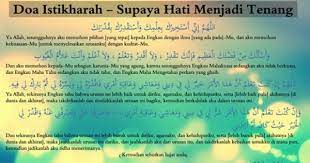 Doa Shalat Istikharah Allah Doa Ketenangan