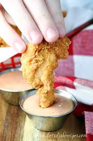 The outside is crispy & the meat is moist & tender. Buttermilk Chicken Tenders Let S Dish Recipes