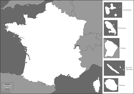 De qualité hd en jpg ou gif, la carte de france vierge dessine les contours des régions françaises, départements de métropole et d'outre mer avec. France Carte Muette Fond De Carte Littoraux Frontieres Outre Mer Grise Fond De Carte Carte De France Carte