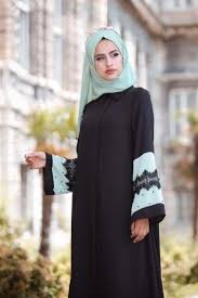 Tofisa 2 Pieces Ferace Hijab Dress Combine Black Mint 02 0781 Hijab Dress Black Dress Hijab Fashion