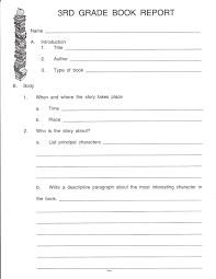 Book Report Great Help Teaching How To Put A Report Together Intended For 1st Grade Book Report Template 10 Book Report Templates 3rd Grade Books Grade Book